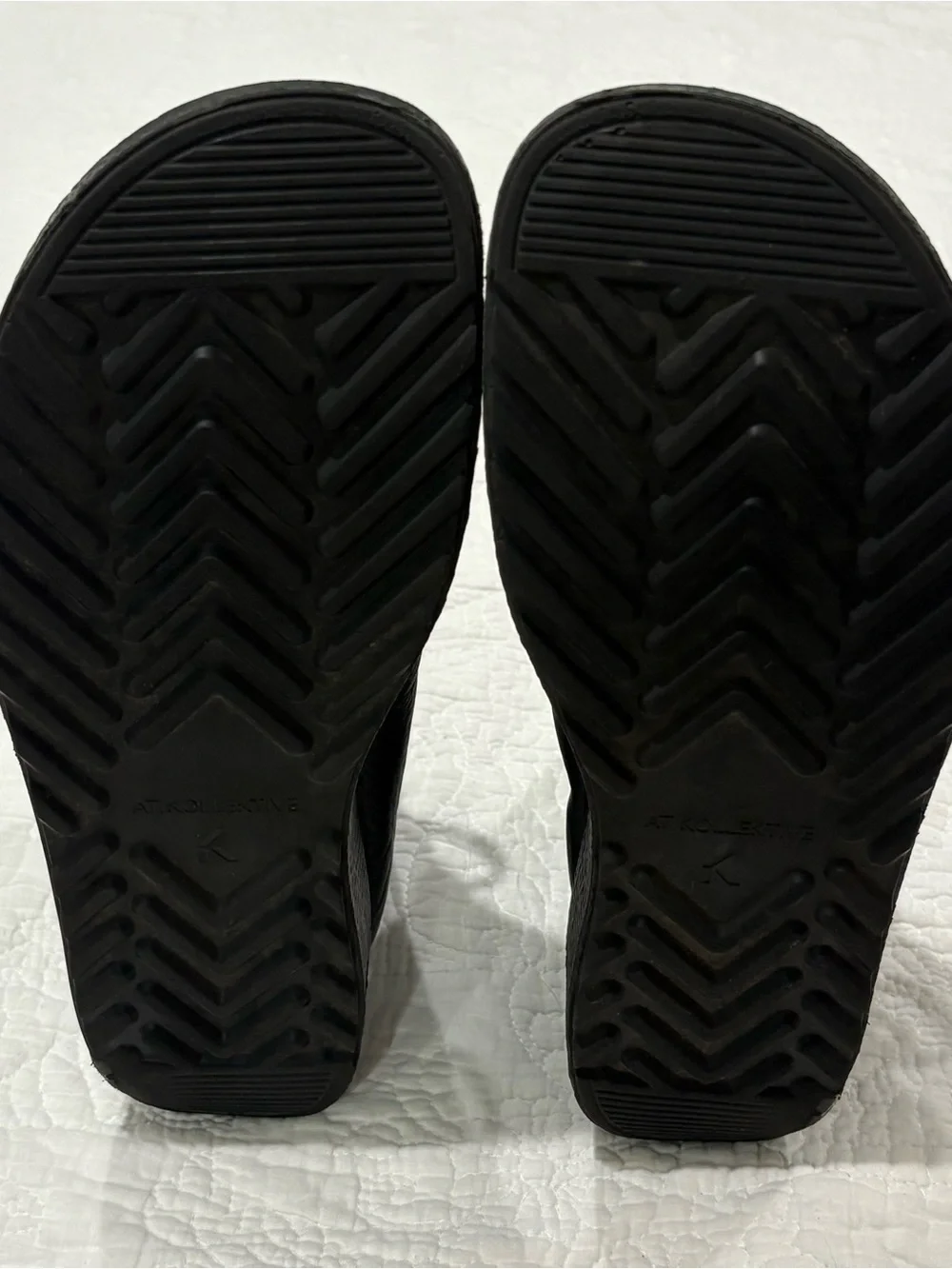 At.Kolektive Black Joke Lace Desert Boot Size 42 Pebble Grain Leather Square Toe